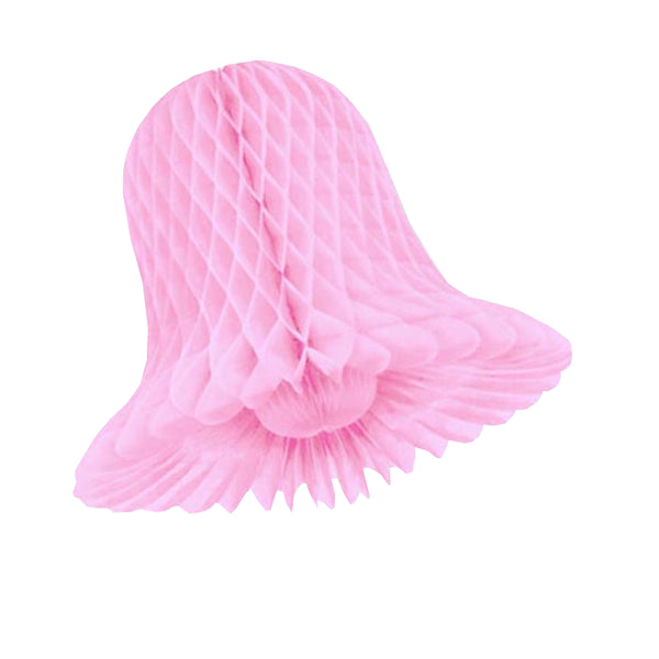 11 In. Pink Honeycomb Tissue Bell