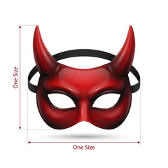 Horned Devil Halloween Fashion Mask
