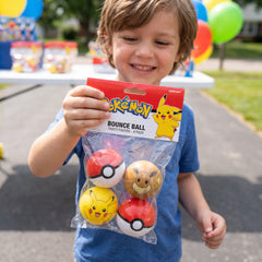 Pokemon Classic Bounce Ball Party Favors - 4 Pack