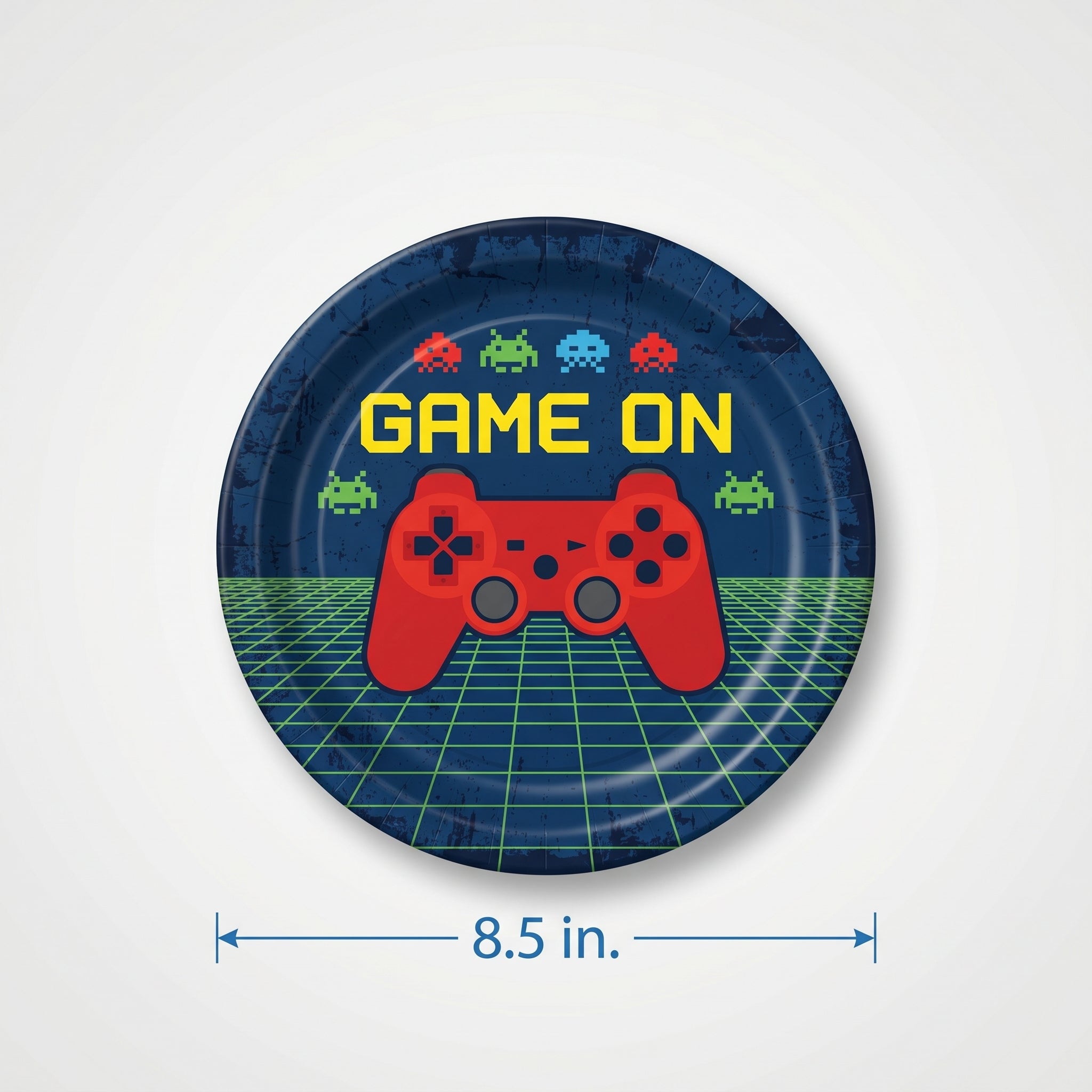 Game On Gamer Birthday Paper Plates 8.5 inch