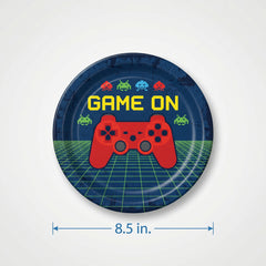 Game On Gamer Birthday Paper Plates 8.5 inch