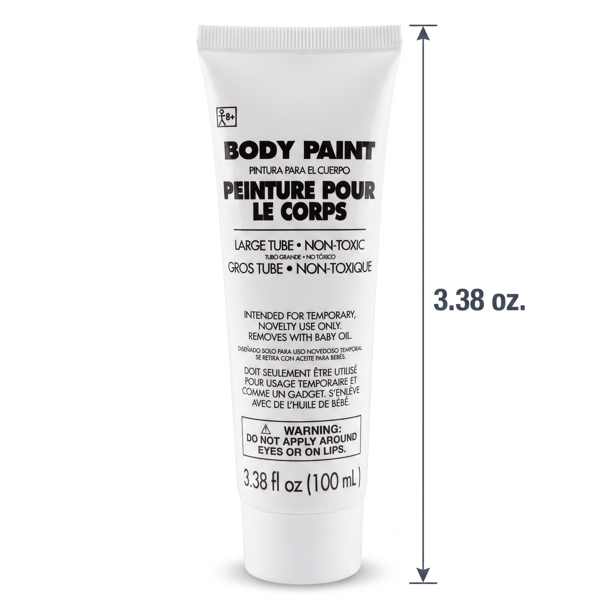 White Body Paint - Non-Toxic Team Spirit Makeup (100ml)
