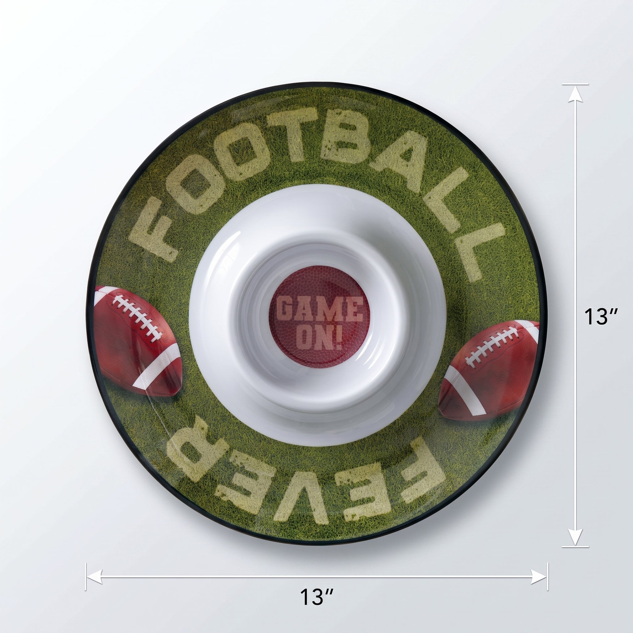 Game On Football Chip & Dip Tray