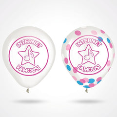 Internet Famous Confetti Latex Balloons - 12" Party Decor, 2-Pack
