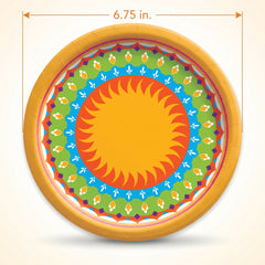 Fiesta Sunburst 6.75" Paper Plates