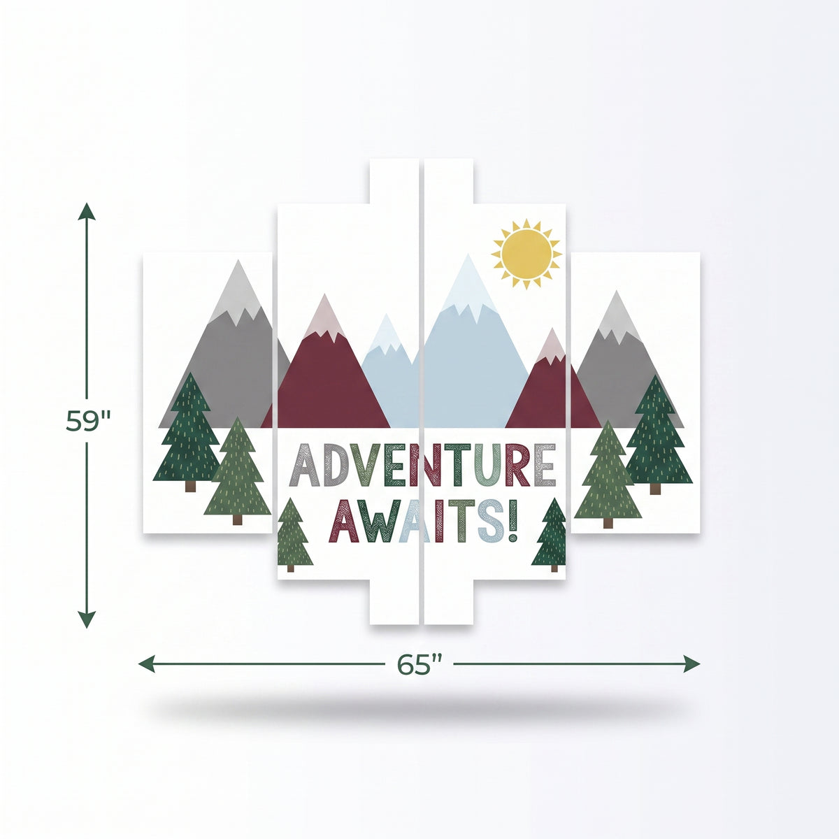 Wilderness Adventure Wall Decorating Kit for Baby's First Birthday
