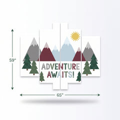 Wilderness Adventure Wall Decorating Kit for Baby's First Birthday