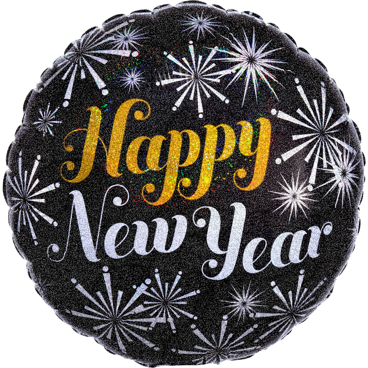 18-Inch Holographic New Year‚Äôs Eve Foil Balloon