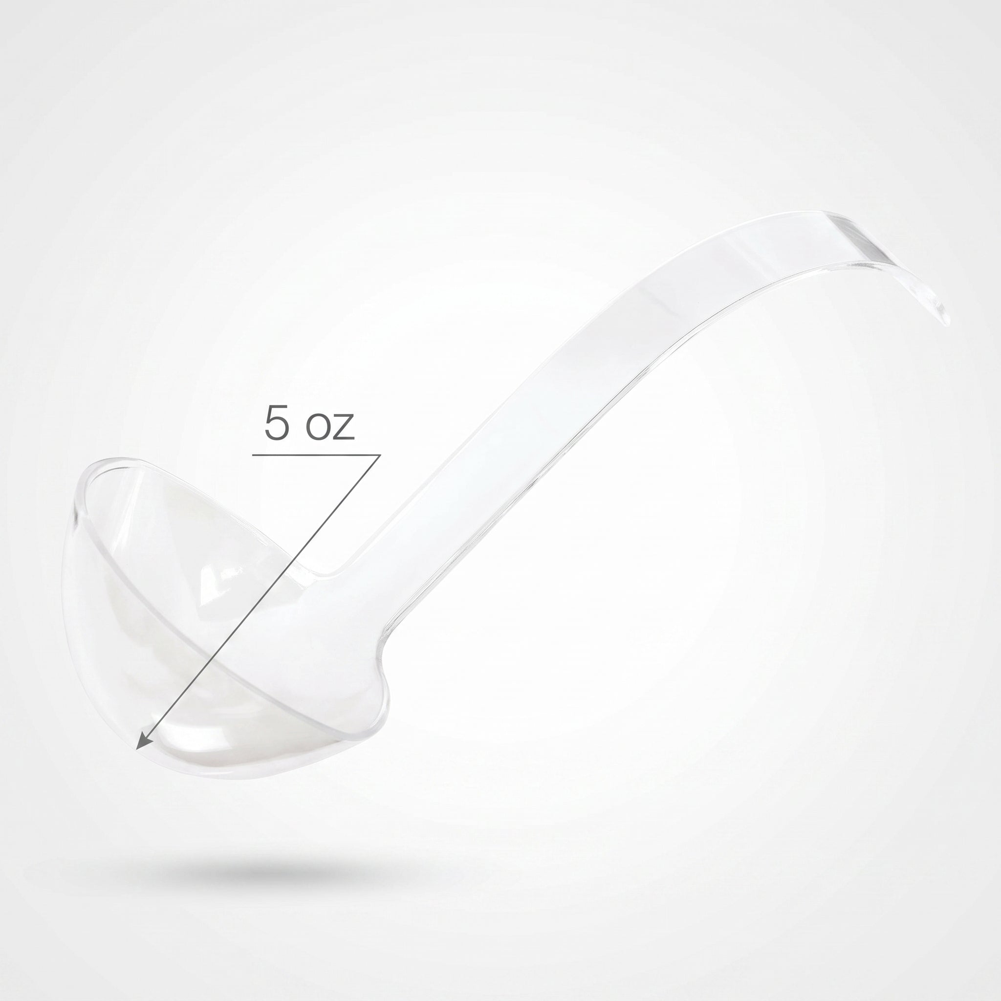 Clear 5 oz. Plastic Ladle for Catering