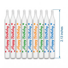 Multicolour "Happy Birthday" Letter Candles - 13 Pack