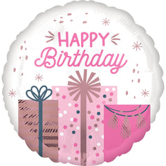 Pastel Birthday Celebration Foil Balloon - 18"