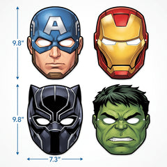 Marvel Avengers Powers Unite Party Masks - 8 Pack