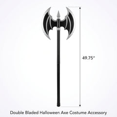 Double Bladed Halloween Axe Costume Accessory