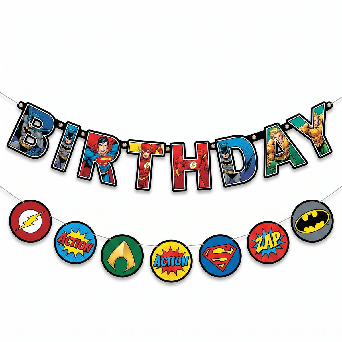 Justice League "Birthday Hero" Banner Kit