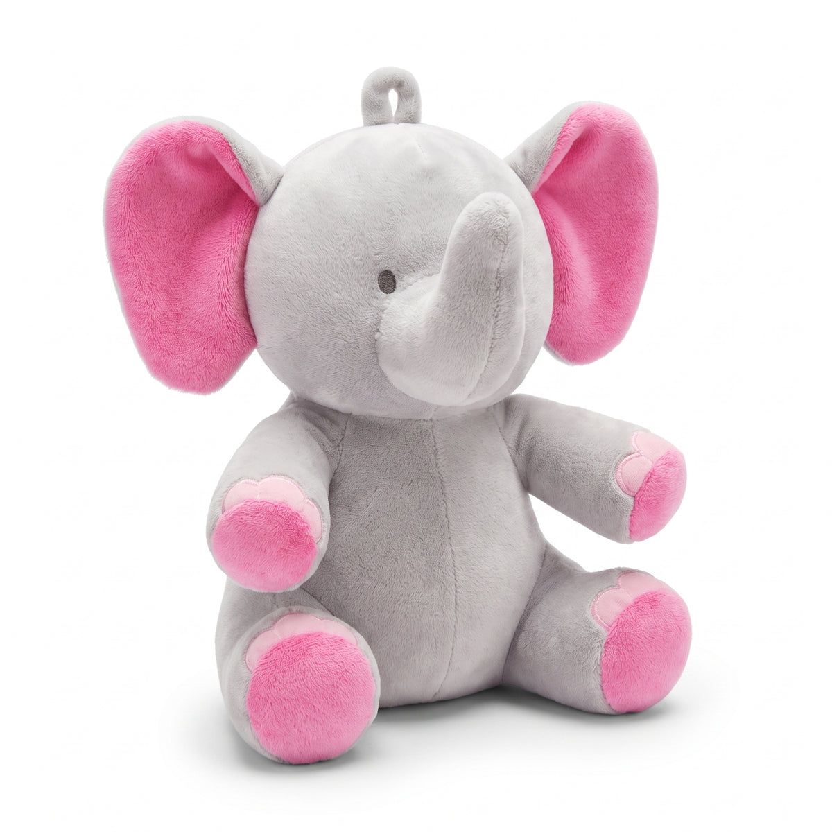 Elephant Plush Balloon Weight Accessory with Pink Accents