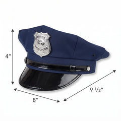 Classic Blue Police Hat Costume Accessory