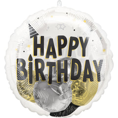Metallic Foil Happy Birthday Balloon