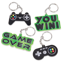 Level Up Gaming Keychains - 8 Pack Party Favors