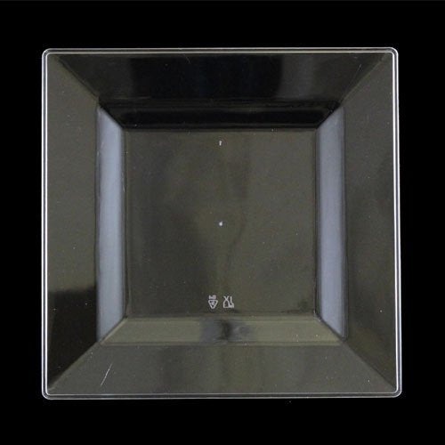 8 In. Clear Square Plates 40 Count