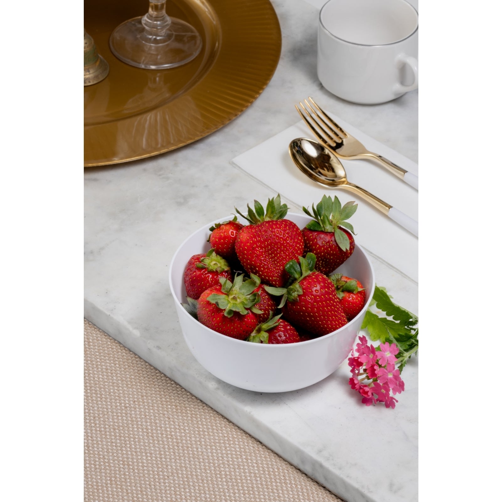 Trend White Plastic Bowls | 40 Count