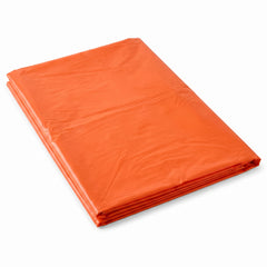 Orange Plastic Rectangular Table Cover - 54" x 108"