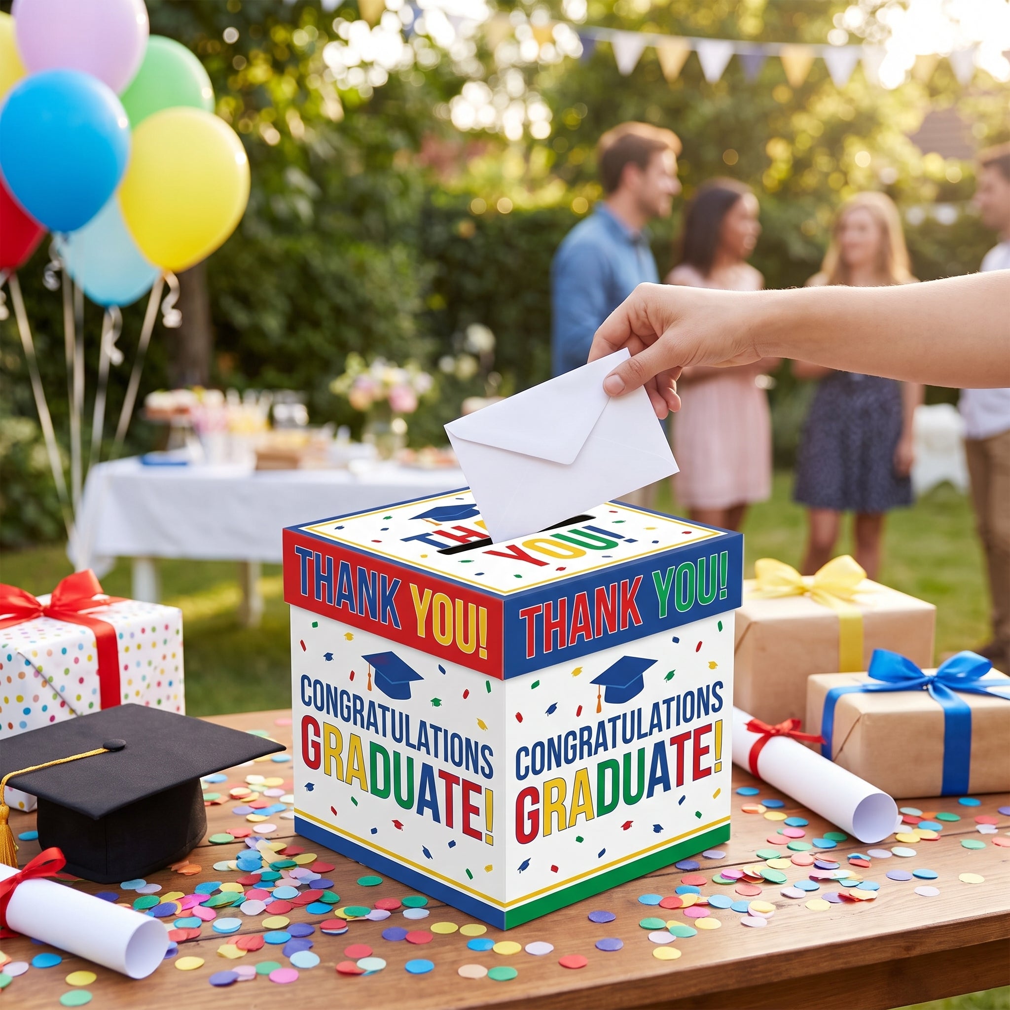Multicolor Graduation Card Box
