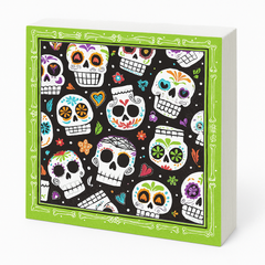 Sugar Skull Soiree Halloween Beverage Napkins