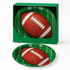 Game Day Oval Paper Plates - 12" (Case of 10)
