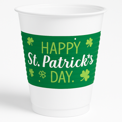 St. Patrick's Day 18oz Irish Blessings Plastic Cups - 25ct