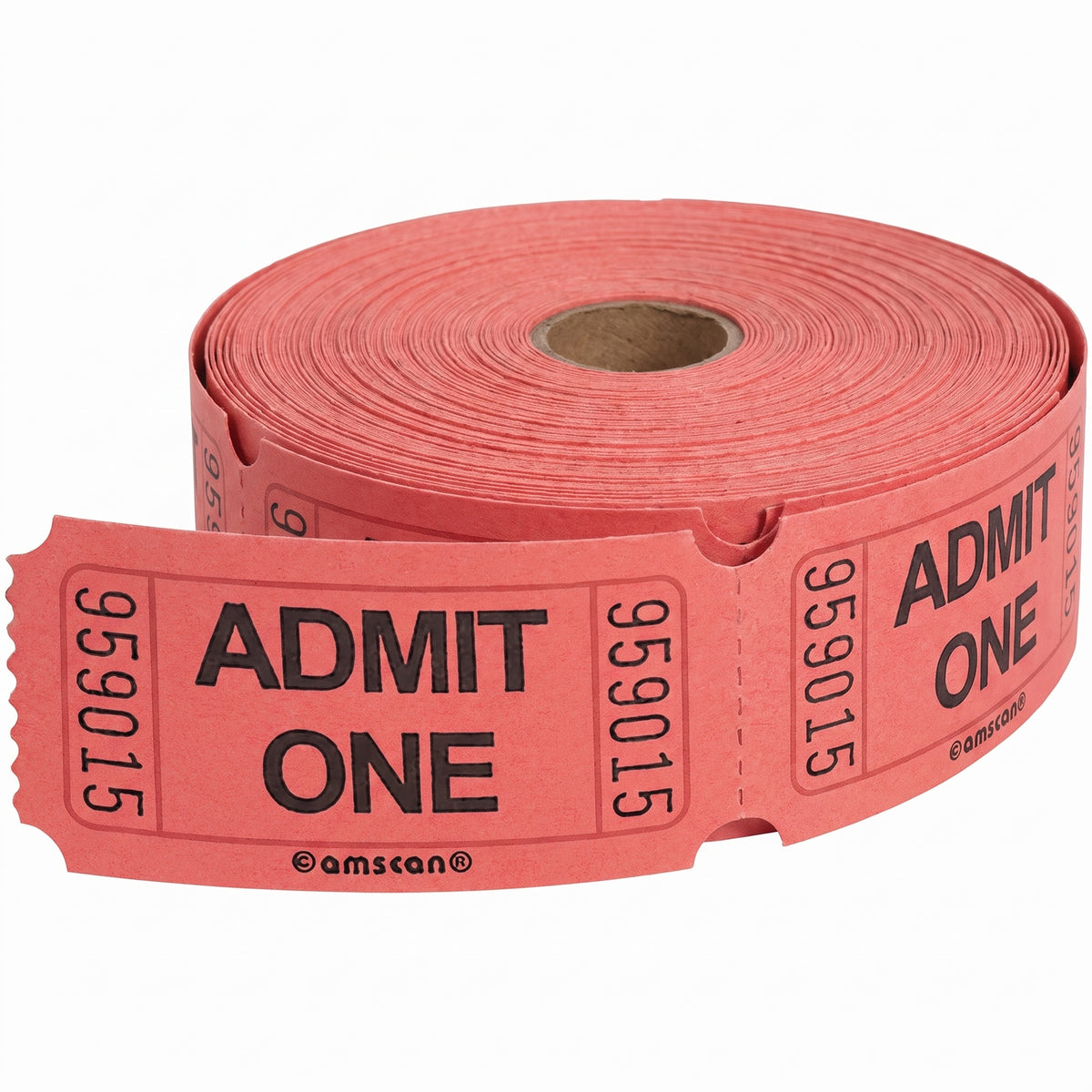 Blue "Admit One" Ticket Roll - 1000 Pairs