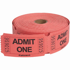 Blue "Admit One" Ticket Roll - 1000 Pairs