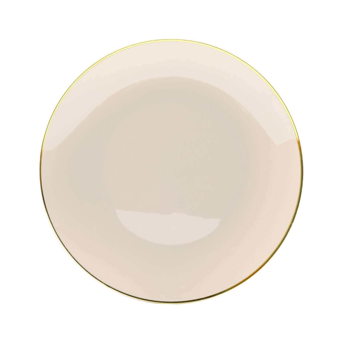 10 In. Classic Ivory Design Plastic Plates | 120 Count