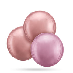 Radiant Rose Gold Orbz Balloon Bunch