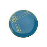 8 In. Floral Brush Design Plastic Plates | 10 Count