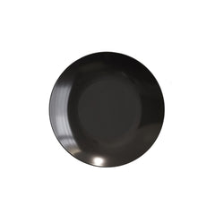 6 In. Trend Black Plastic Plates | 10 Count