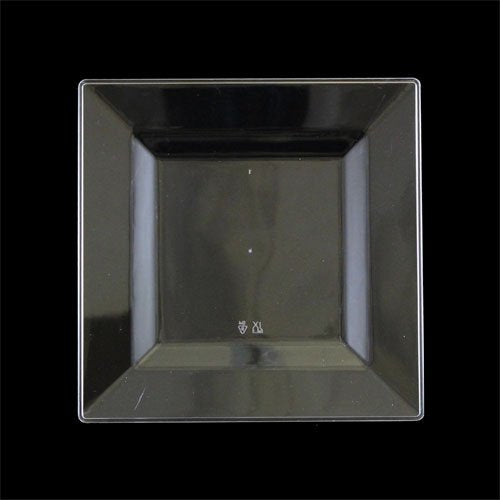 6.5 In. Clear Square Plates 40 Count