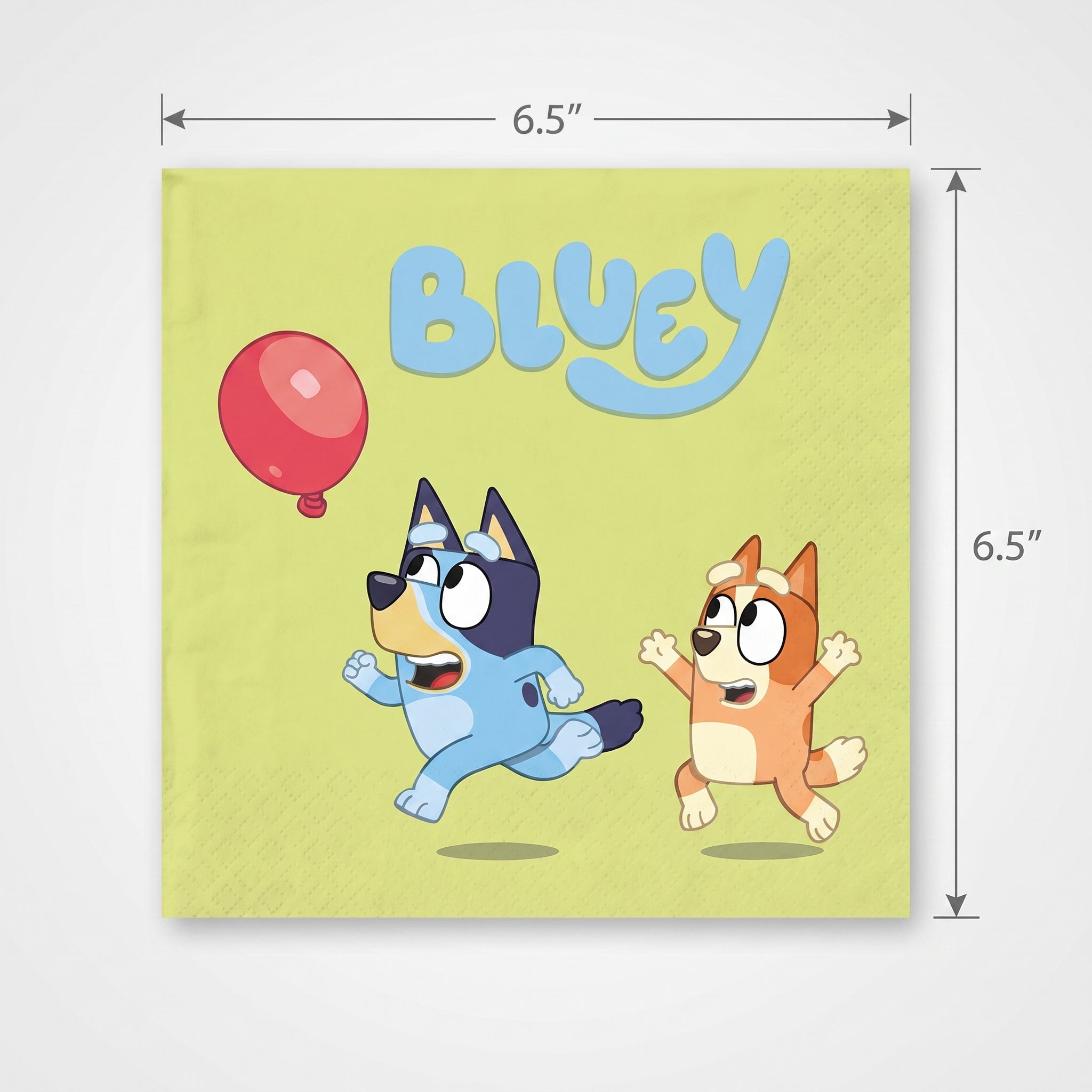 Bluey Birthday Party Lunch Napkins - 6.5 In. x 6.5 In.