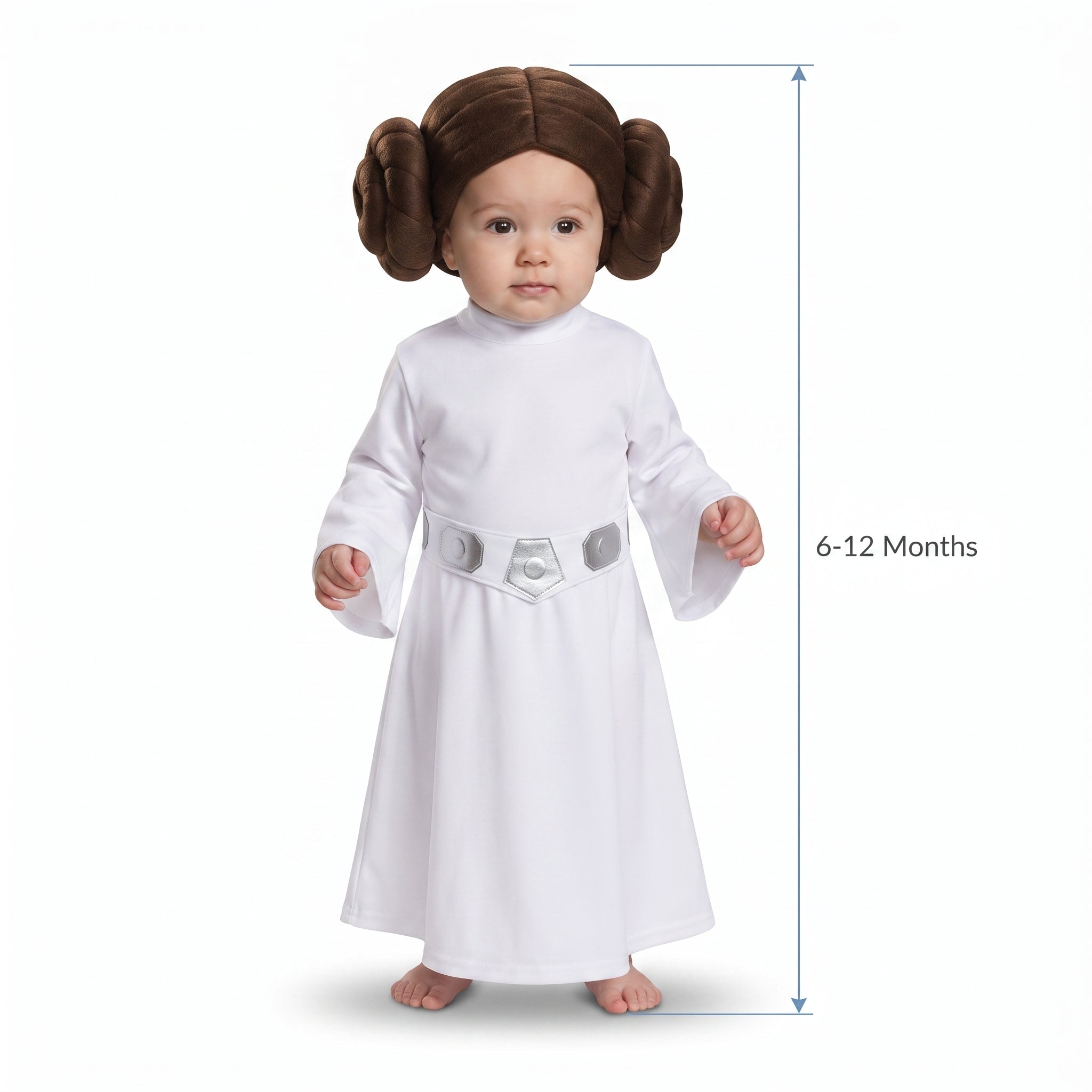 Infant Star Wars Princess Leia Costume with Wig - Infant (6-12 Months)