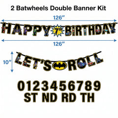Batwheels Double Banner Kit for Kids' Birthday