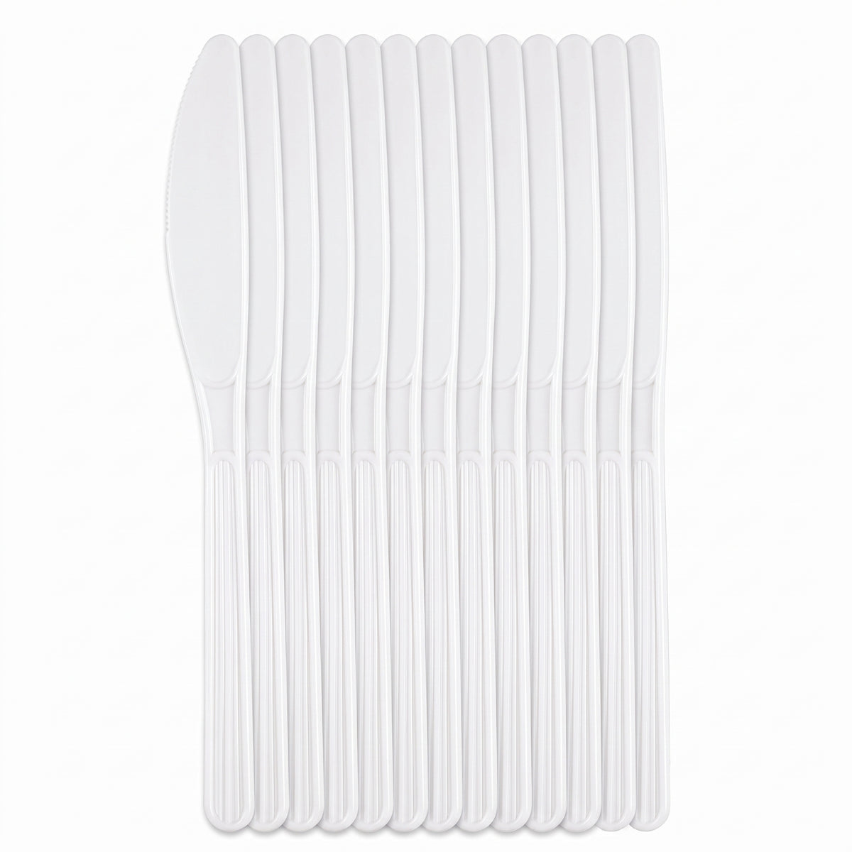 White Plastic Knives - 7.5 In. | 20 Count