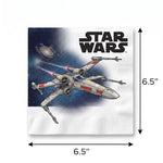 Star Wars Galaxy X-Wing Lunch Napkins - 6.5 In. x 6.5 In. - 16 Pack