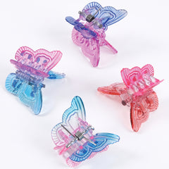 Colorful Butterfly Hair Clips - 24 Count