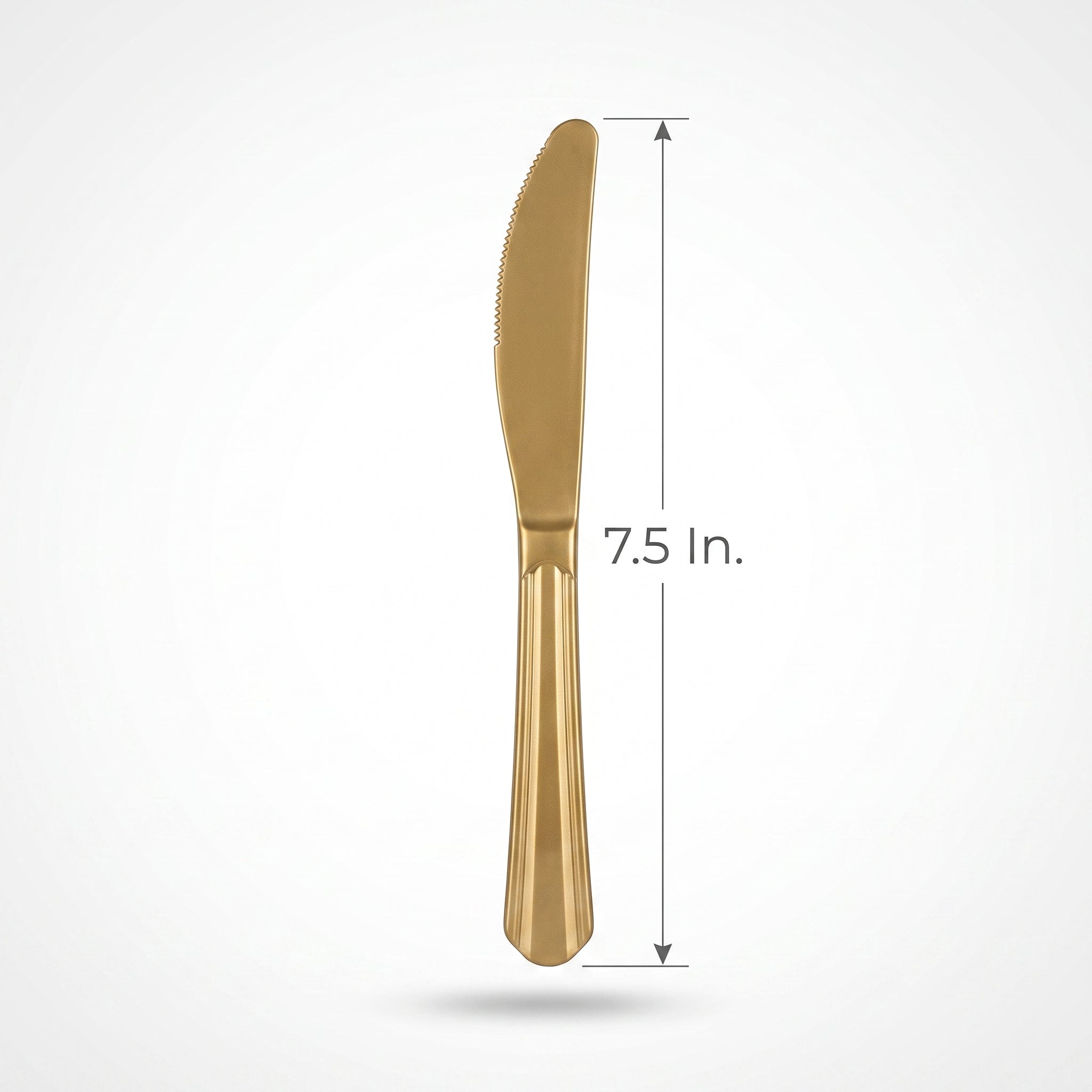 Elegant Gold Plastic Knives - 7.5 in.