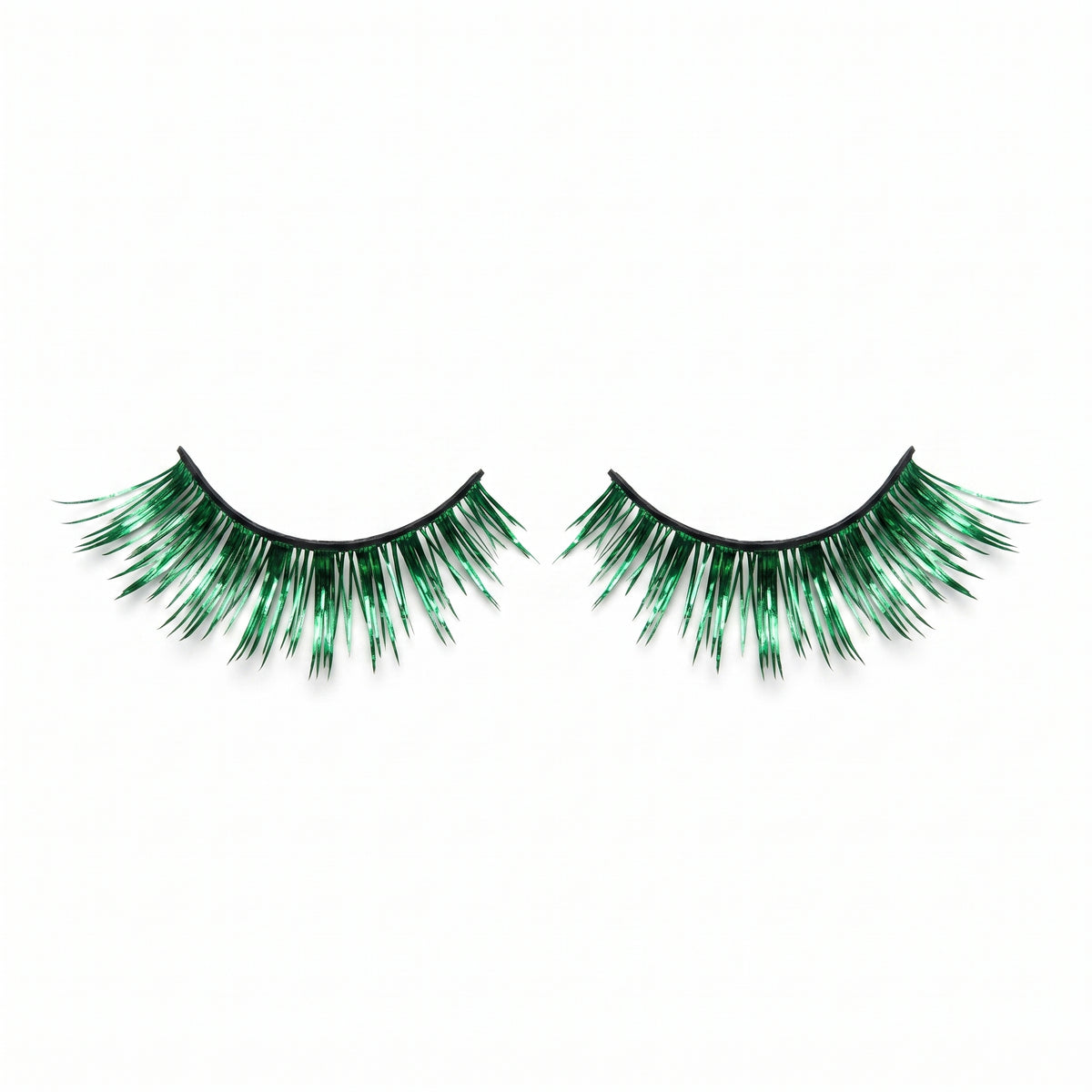 Self-Adhesive Green Tinsel False Eyelashes