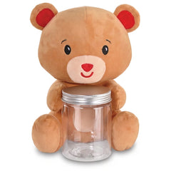 Adorable Bear Plush Balloon Weight with Jar Accessory