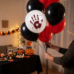 Halloween Blood Splatter Latex Balloons, 12-Inch, 6-Pack