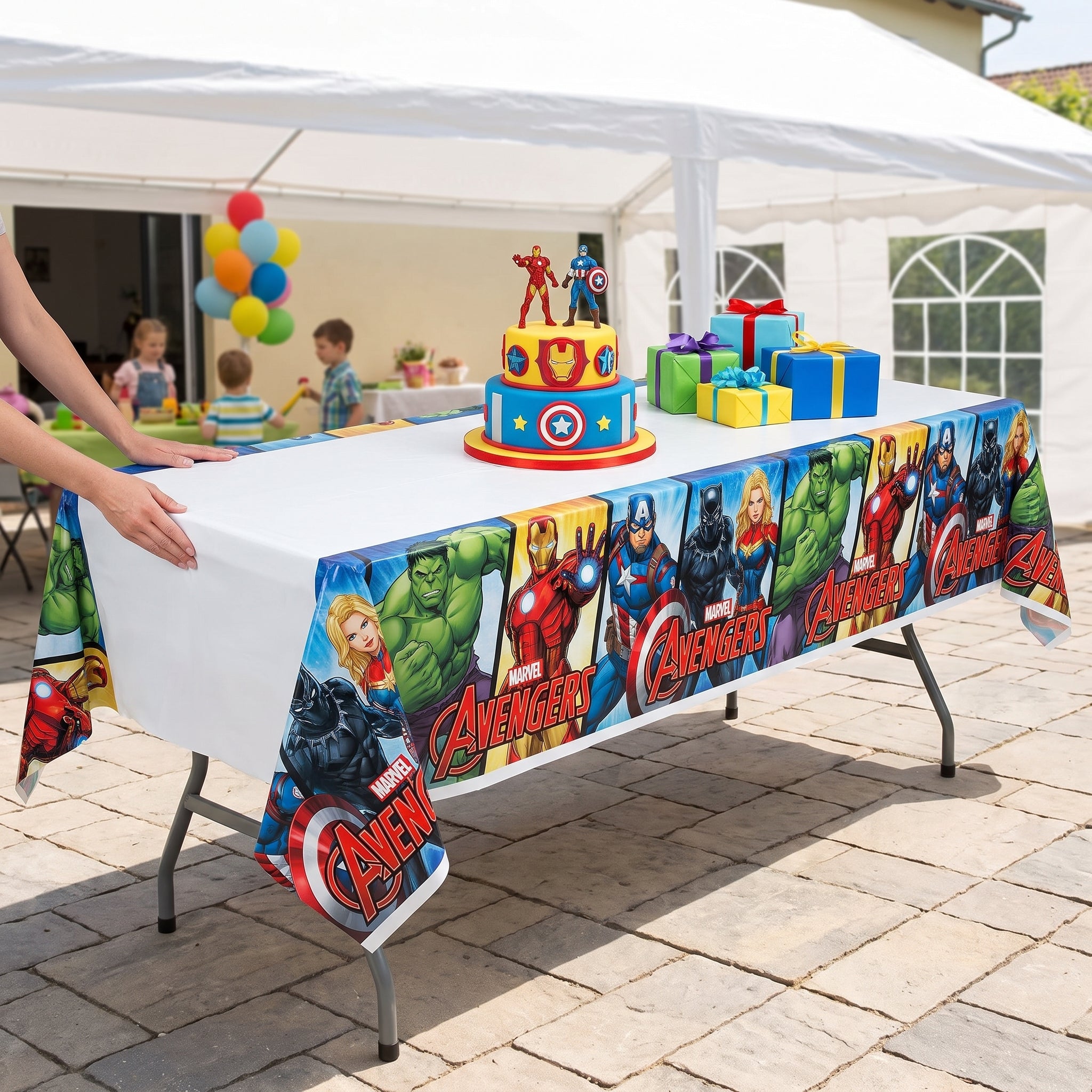 Marvel Avengers Powers Unite Plastic Table Cover