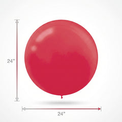 Red Latex Balloons 24-Inch, 4-Pack