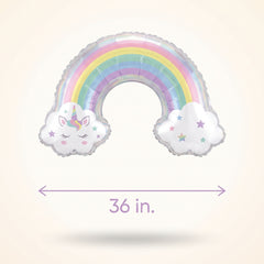Magical Rainbow Unicorn Foil Balloon