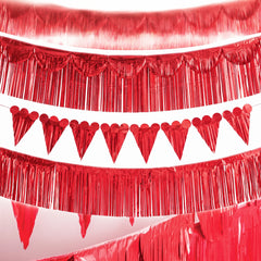 Red Fringe Banner Kit